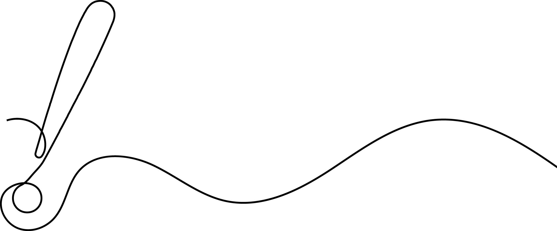 Liniengrafik Ausrufezeichen