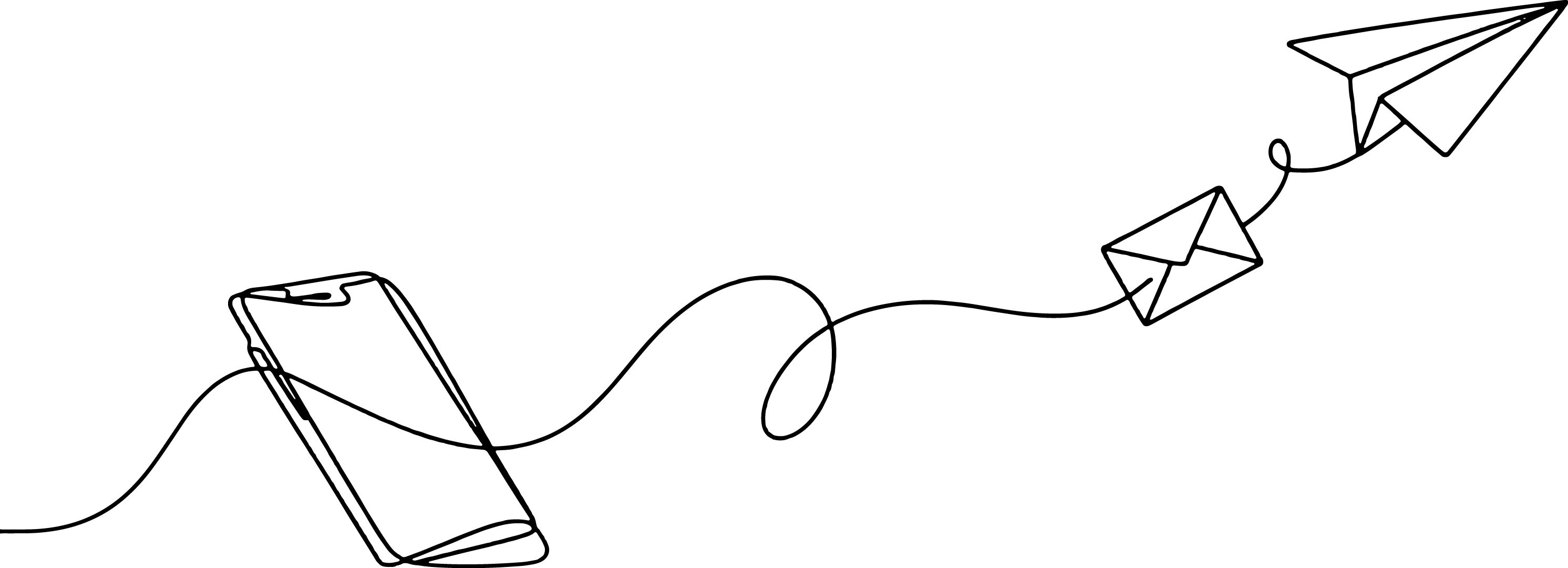 Liniengrafik Papierflieger
